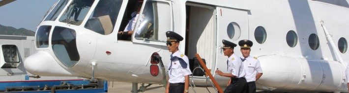 North Korea DPRK Air Force Mil-17 flight Myohyang to Pyongyang North Korea Air Force Mil-17