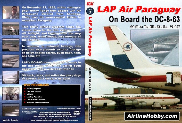 Lap Air Paraguay On Board The Dc 8 63 Dvd