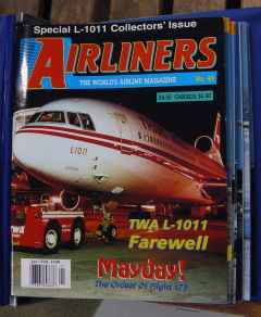 Airliners Magazine 8 issues in official Airliners binder Jan/Feb 1998 & up