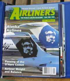 Airliners Magazine 8 issues in official Airliners binder Jan/Feb 1994 & up Airliners Magazine 8 issues in official Airliners binder Jan/Feb 1994 & up