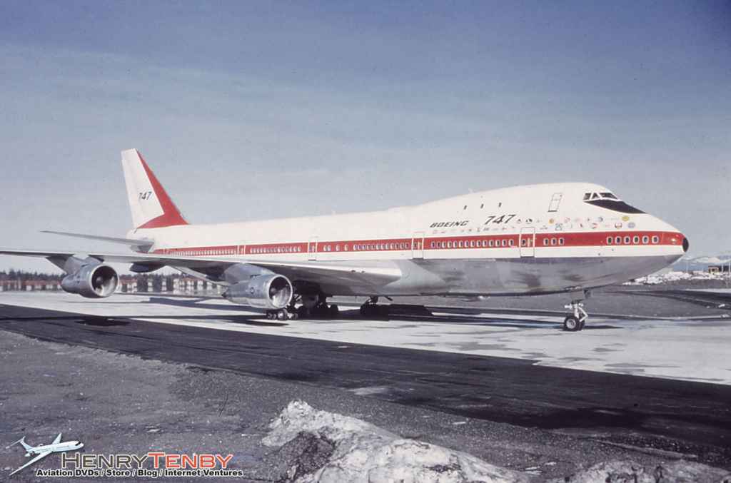 Boeing 747 prototype series 121 N7470 Oct 1970 at Moses Lake, WA