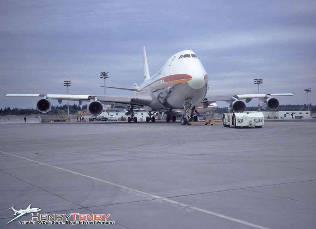 National Airlines 747-135 N77773 at Pain Field WA October 1970