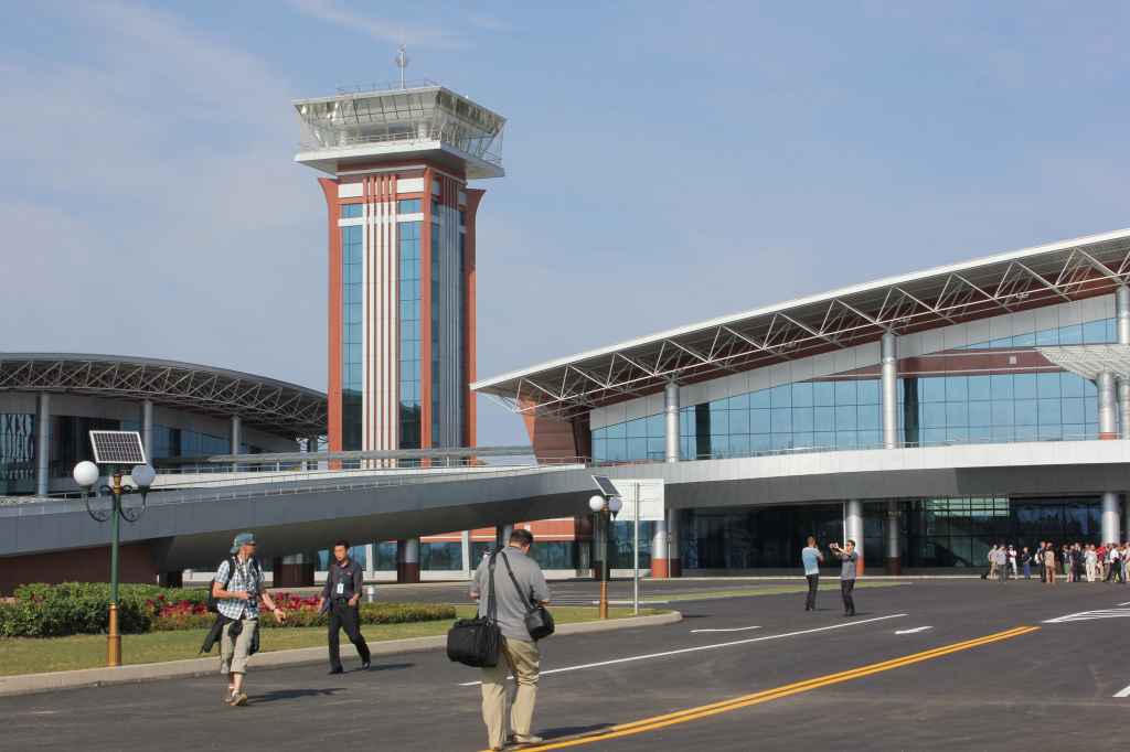 Tower view at the new airport opened at Wonsan DPRK North Korea