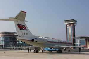 Air Koryo Tu-134 at new Wonsan Airport DPRK North Korea