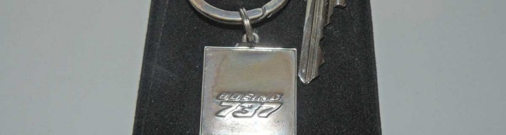 Sir, here’s the key to your brand-spanking-new Boeing 737! Key to your brand new Boeing jetliner