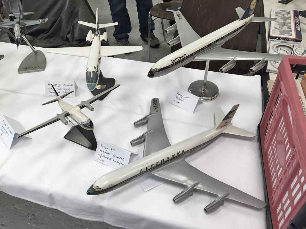 Verkuyl metal aviation models for sale at Schwanheim airline show 2015.