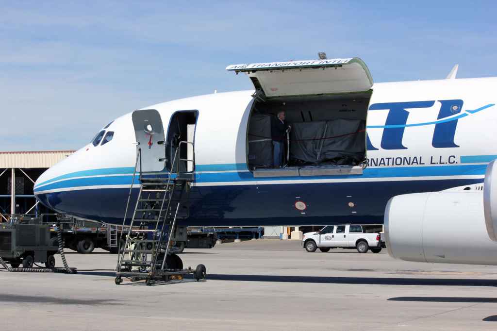 ATI DC-8-62 N799AL main deck cargo door.