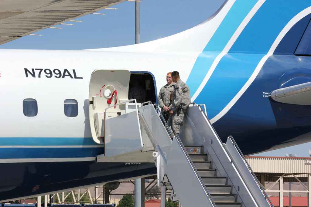 Nice study of the tail of ATI DC-8-62 N799AL at Travis.
