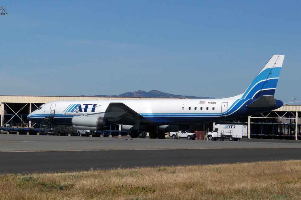 ATI DC-8-62 N799AL sits on the travis AFB for the last time on May 12, 2013.