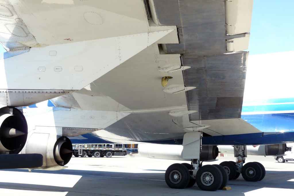 Nice under wing and engine study of ATI DC-8-62 N799AL at Travis.