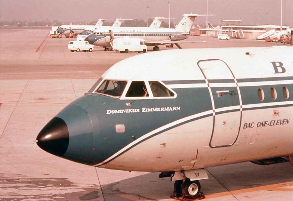 Bavaria BAC One Eleven Fun Jet D-AILY with four other Bavaria BAC One Elevens