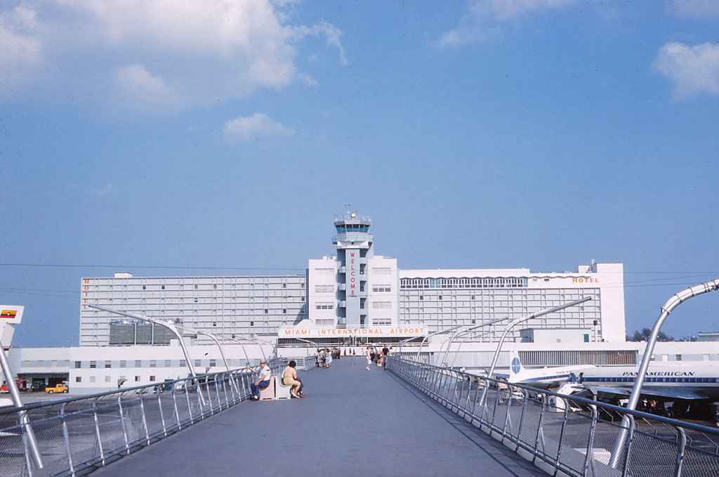 Miami Airport observation deck March, 1962