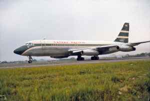 Fabulous view of Cathay Pacific Convair 880 VR-HFY at Taipei Sung Shan airport circa 1971.