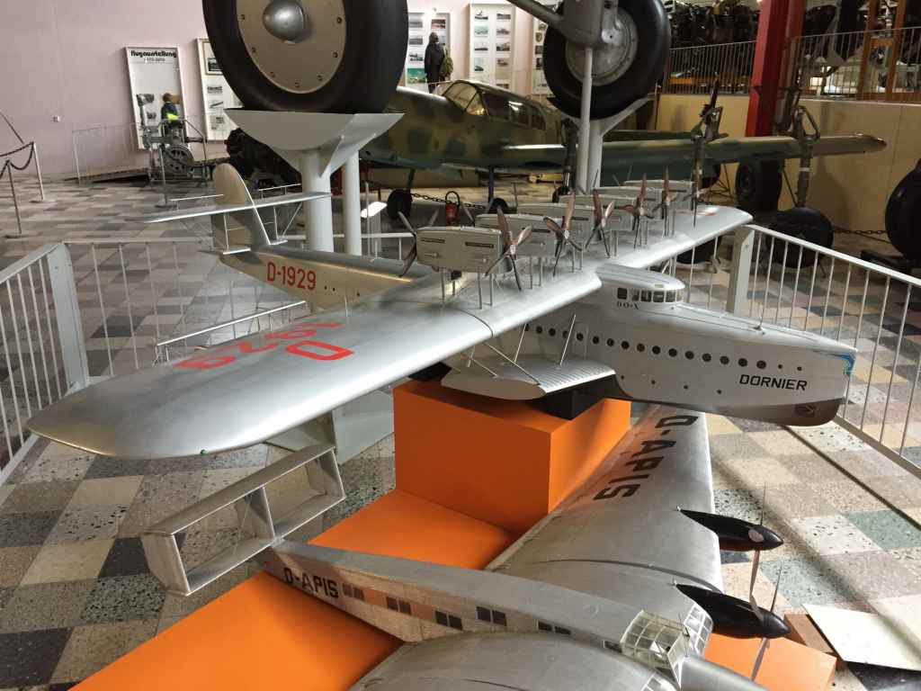 Huge model of the Dornier DoX flying boat D-1929 at the Hermeskeil aviation museum in Germany.