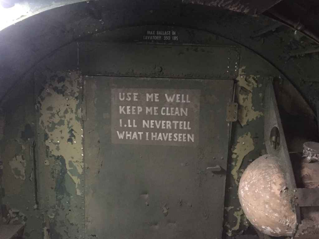 We'll close with some bathroom humour for avgeeks! This is the biffy aboard the Jordanian Air Force DC-3 (see above), which was very obviously British maintained or operated at some time in her illustrious career.