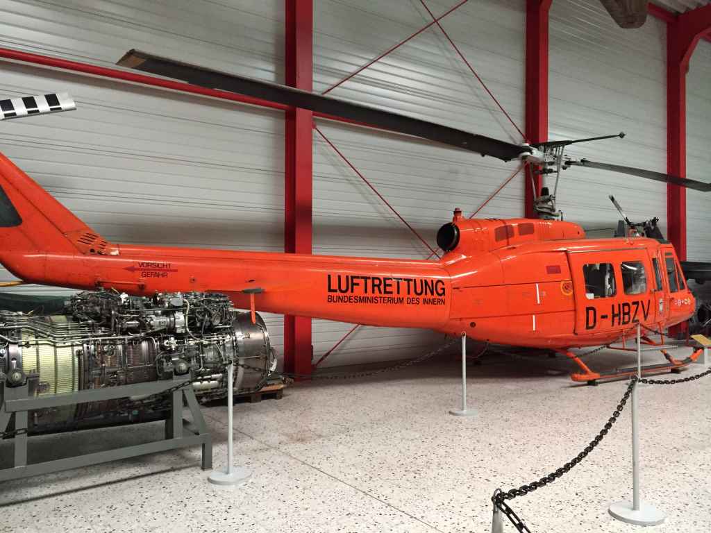 Bell 206 D-HBZV of the Luftrettung at the Hermeskeil aviation museum in Germany.