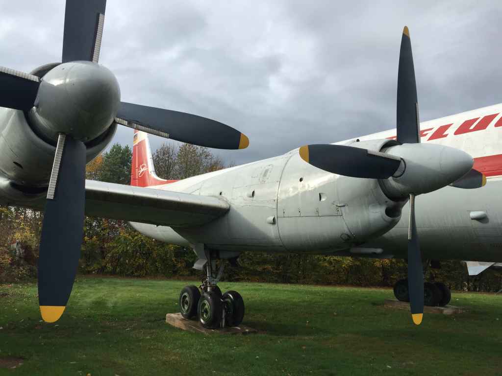 Interflug IL-18 at the Hermeskeil aviation museum in Germany.