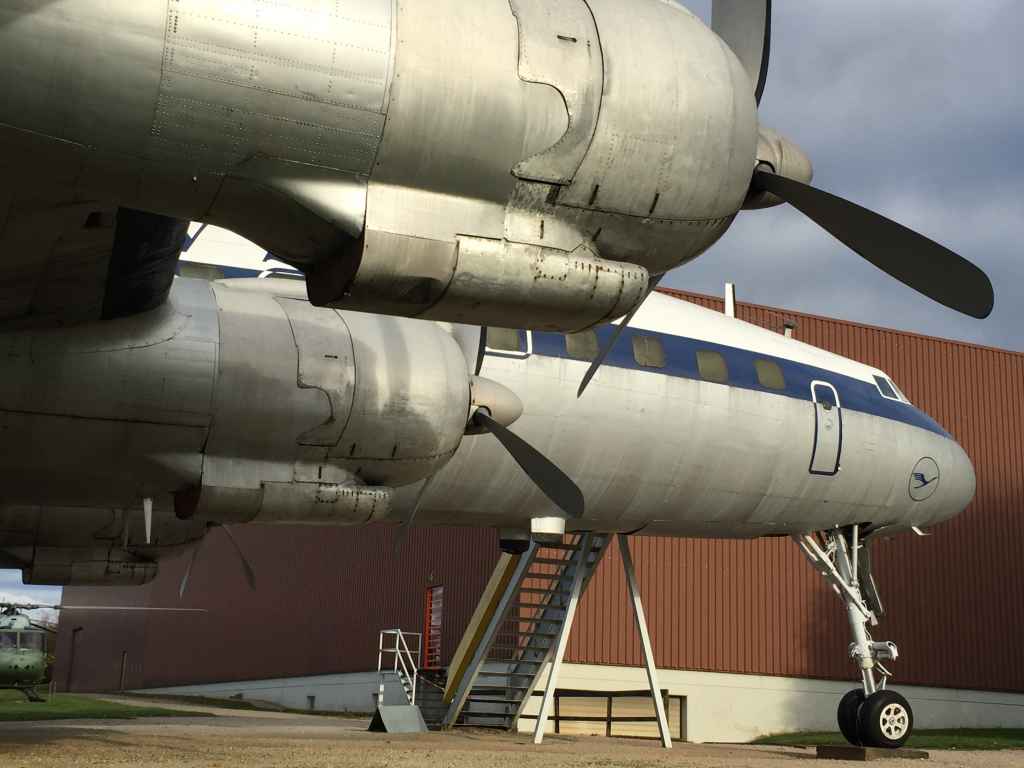 I can't get enough of a lovely piston pounding Super Connie from every angle! 'Aint it pretty! The three fins of the Connie are pure aviation magic! Lufthansa L-1049 Super Connie D-ALIN is one of the star attractions at the Hermeskeil aviation museum in Germany.