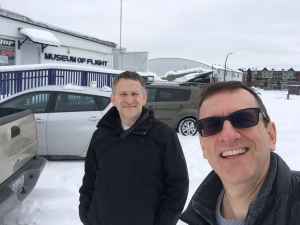 Henry Tenby and Andreas Stryk at the Canadian Museum of Flight