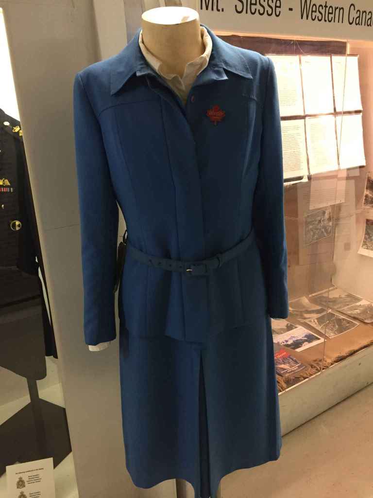 Vintage Air Canada 1990s-2000s Flight Attendant uniform at Canadian Museum of Flight