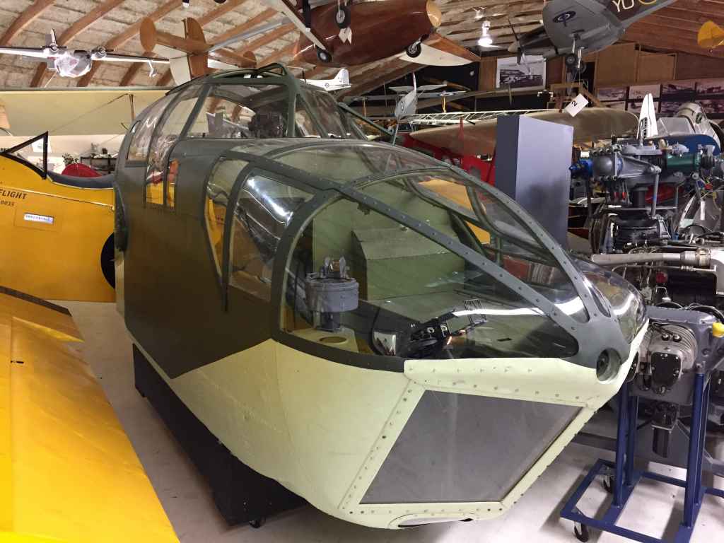 Bristol Blenheim cockpit section at the Canadian Museum of Flight in Langley, BC.