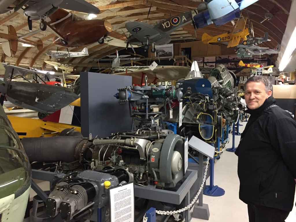 A nice inside view of the heated hangar and museum display at the Canadian Museum of Flight in Langley, BC.
