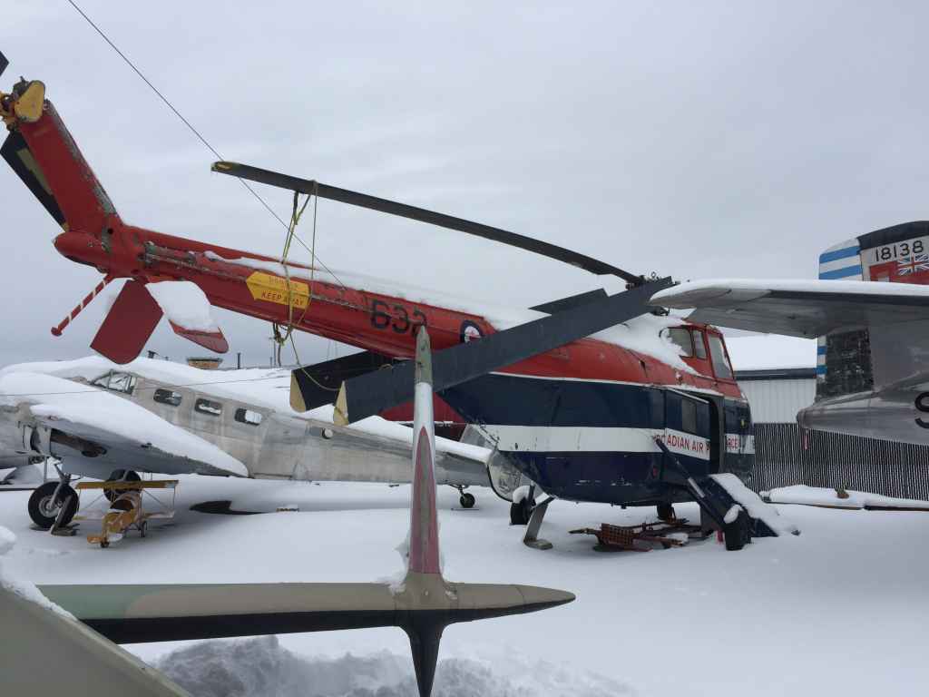 Canadian Coast Guard Sikorsky S-55 on display at the Canadian Museum of Flight in Langley, BC.