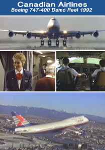 Canadian Airlines Boeing 747-400 early 1990s Video streams on http://www.jetflix.tv