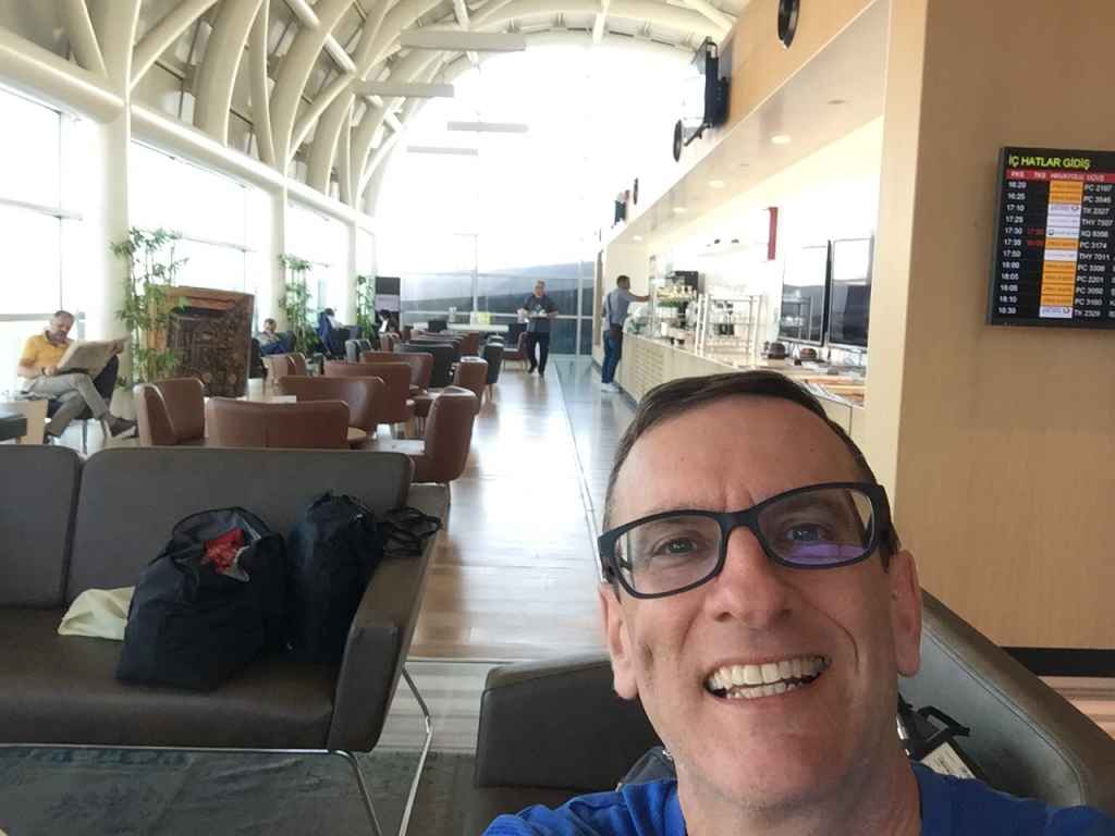 Henry Tenby enjoys a visit to the VIP lounge at Izmir Adnan Menderes International Airport.