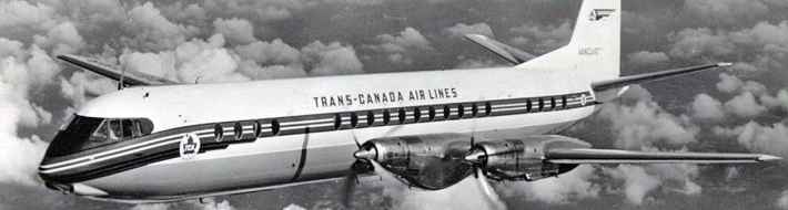 Big “Chip Off A Popular Block” – Trans Canada Airlines New Vickers Vanguard TCA Vanguard inflight 1960