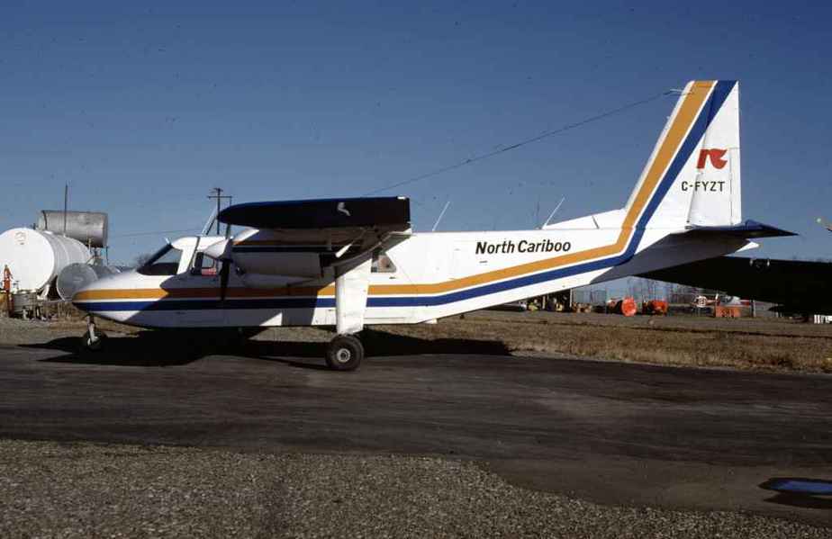 SP4624 North Cariboo BN Islander C-FYZT Oct1987