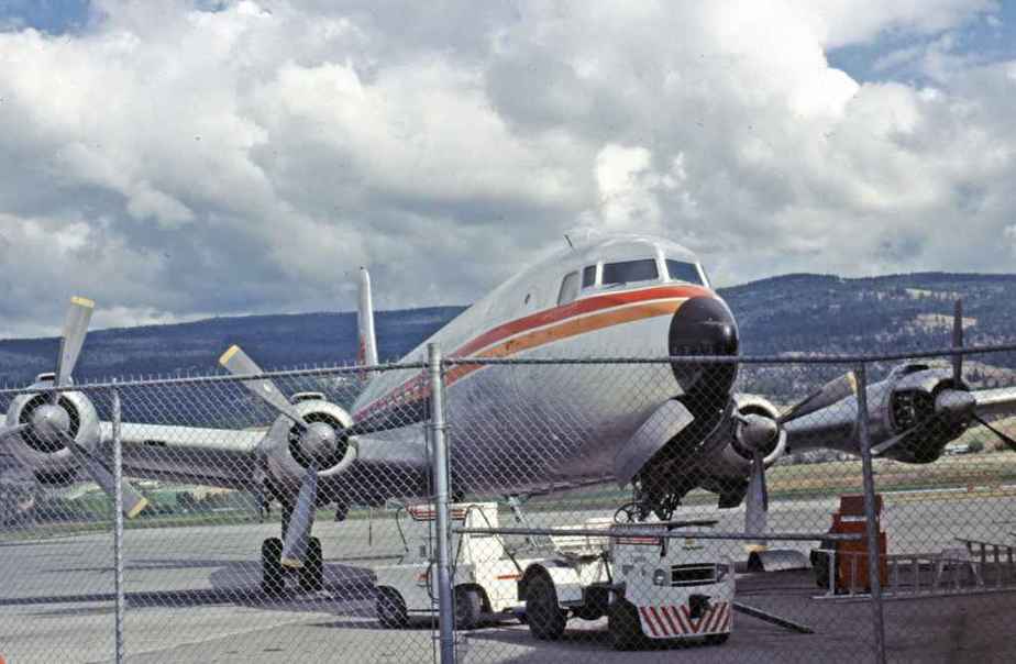 SP4669 Kelowna Flightcraft DC-6B Kelowna mid 1980's