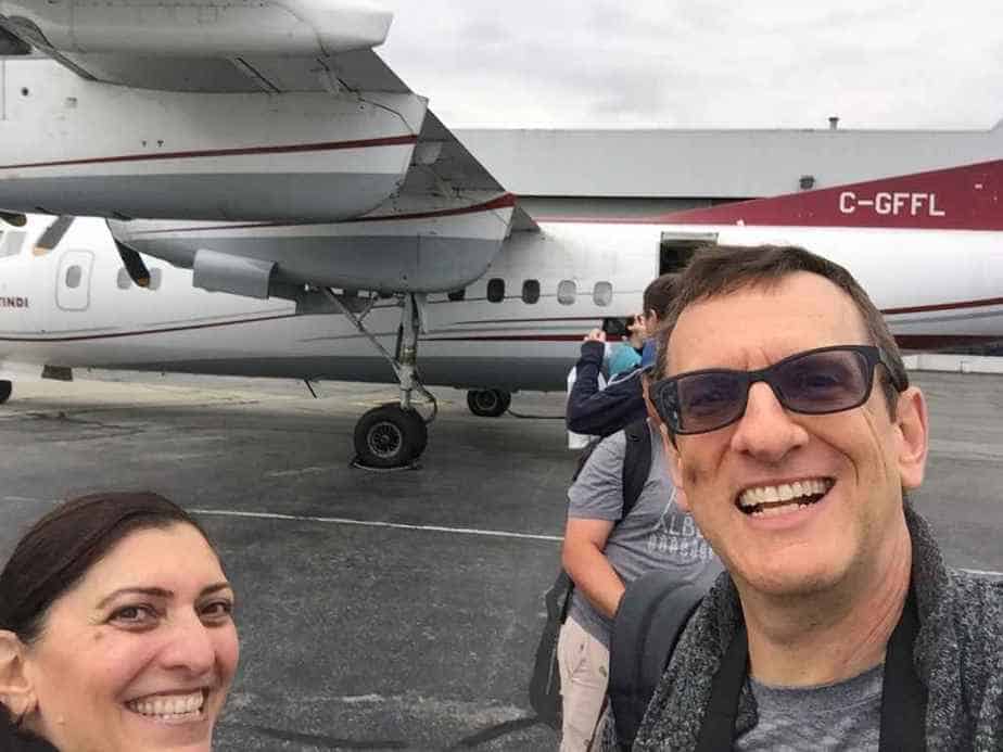 Just a few last pics and selfies before boarding our Air Tindi Dash-7 at YVR for our flight to Abbotsford.