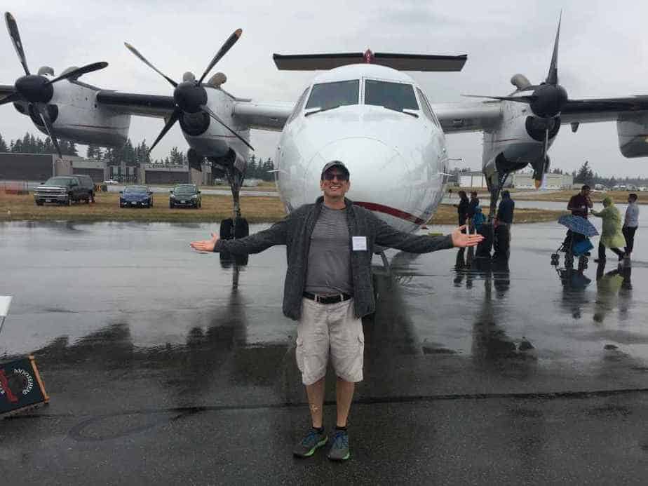 May I introduce my good friend ... the De Havilland Canada Dash-7 of Air Tindi. At your service! And what good service indeed!! The Air Tindi crew were absolutely fantastic!!