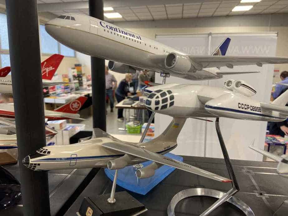 Patrick van Rooijen from Amsterdam brought a fabulous selection of models for sale to the Frankfurt Schwanheim airline show in November 2019, including these unique Russian aircraft models.