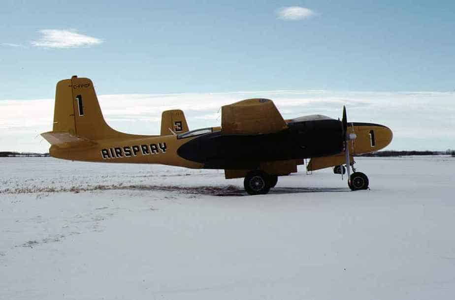 Airspray A26 C- FPGF YQF Jan1990