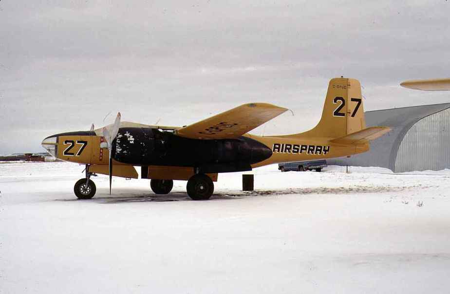 Airspray A26 C-GPUC YQF Jan1990