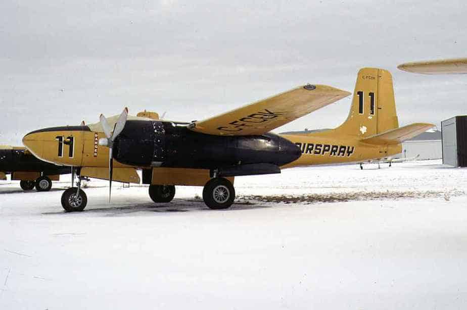 Airspray A26 C-FCBK YQF Jan1990