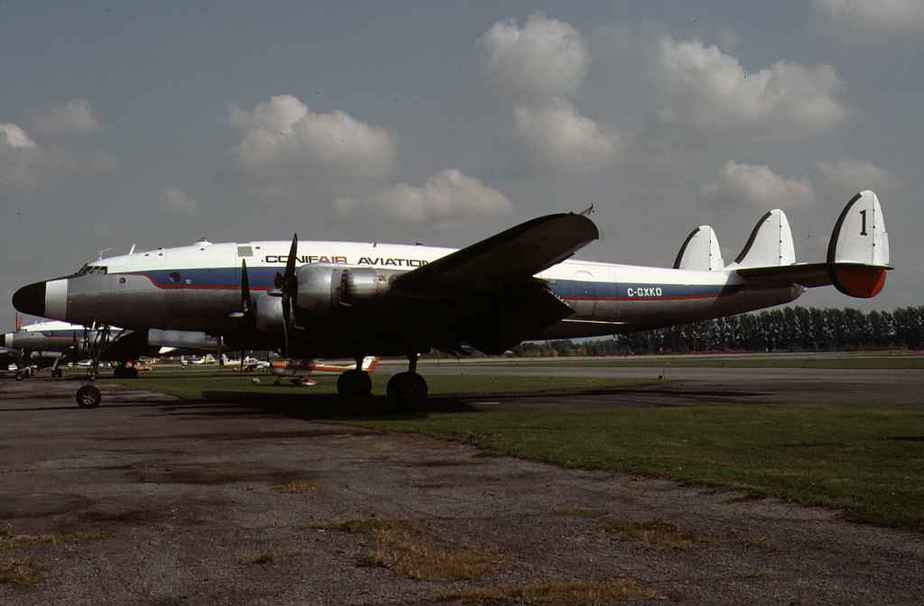 CONIFAIR AVN L749 Connie C-GXKO YJN Oct1982