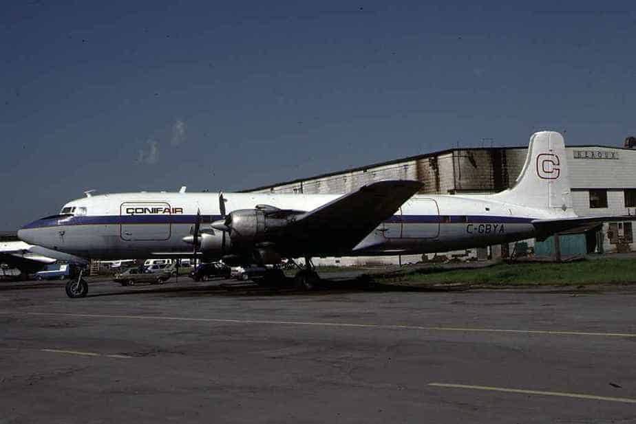 CONIFAIR DC6 C-GBYA YQB June1986