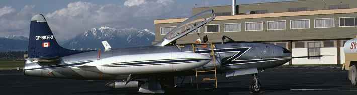 NRC – Energy Mines Resources Government of Canada – Aircraft Fleet History NRC T-33 CF-SKH-X YVR April1975