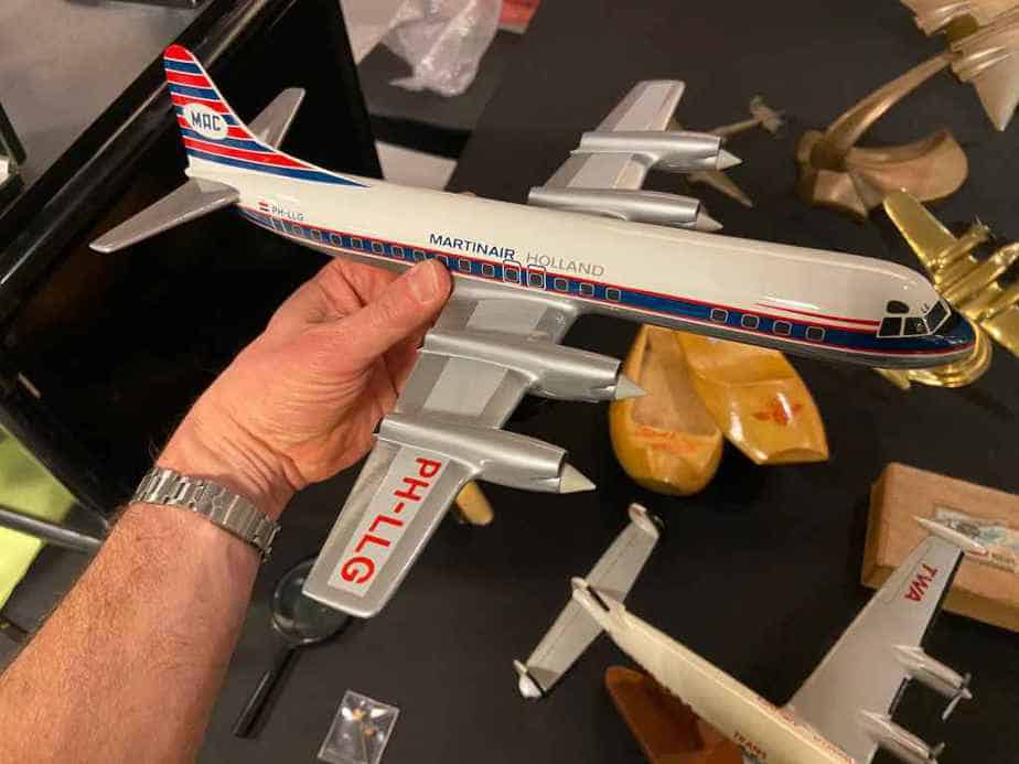 This is a 1/100 Vogelaar Martinair Lockheed L-188 Electra which is a lovely model