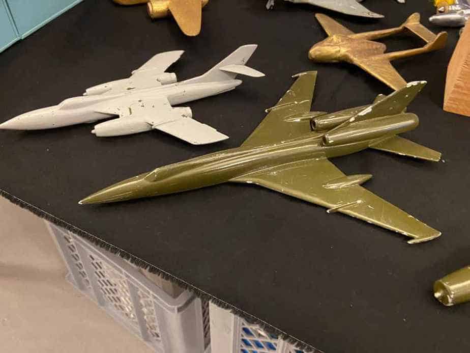 A nice selection of Swiss Air Force metal ID models of Russian military aircraft.