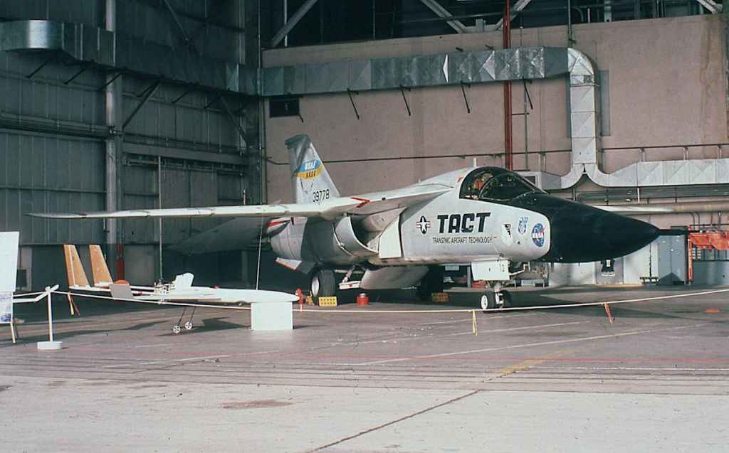 NASA F-111A 63-9778 TACT Tactical Aircraft Technology at Edwards February 1980.