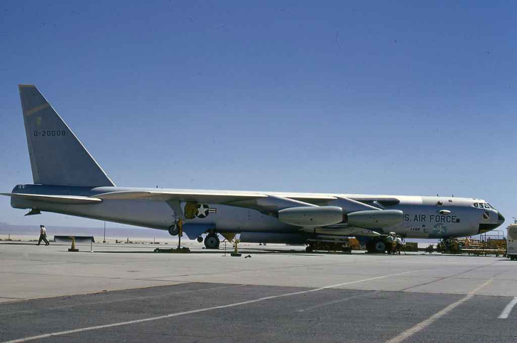 NASA NB-52B O-20008 with F15 body at Edwards September 1973.