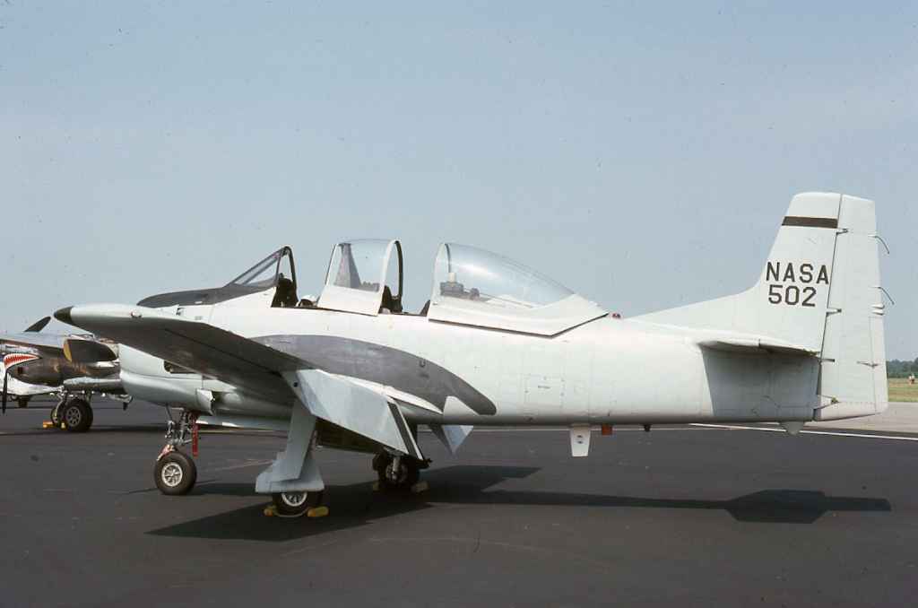 NASA T-28 51-3725 Langley AFB November 1978 (Photo by Bob Stewart)