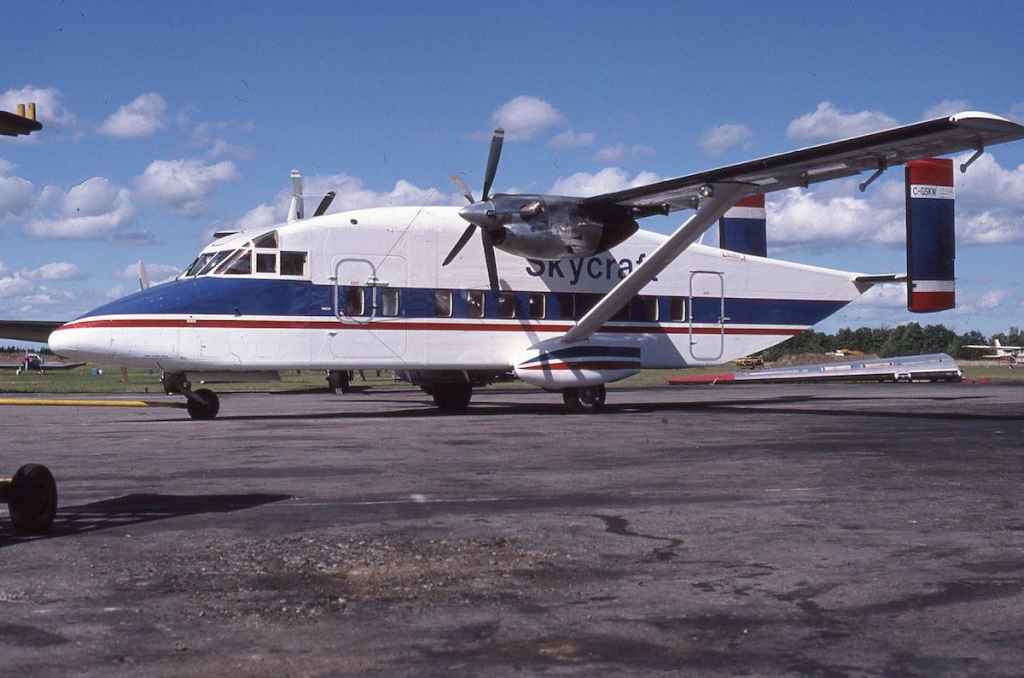 Skycraft SH330 C-GSKW YOO AUGUST 1987 (Photo by Dr. John Blatherwick)