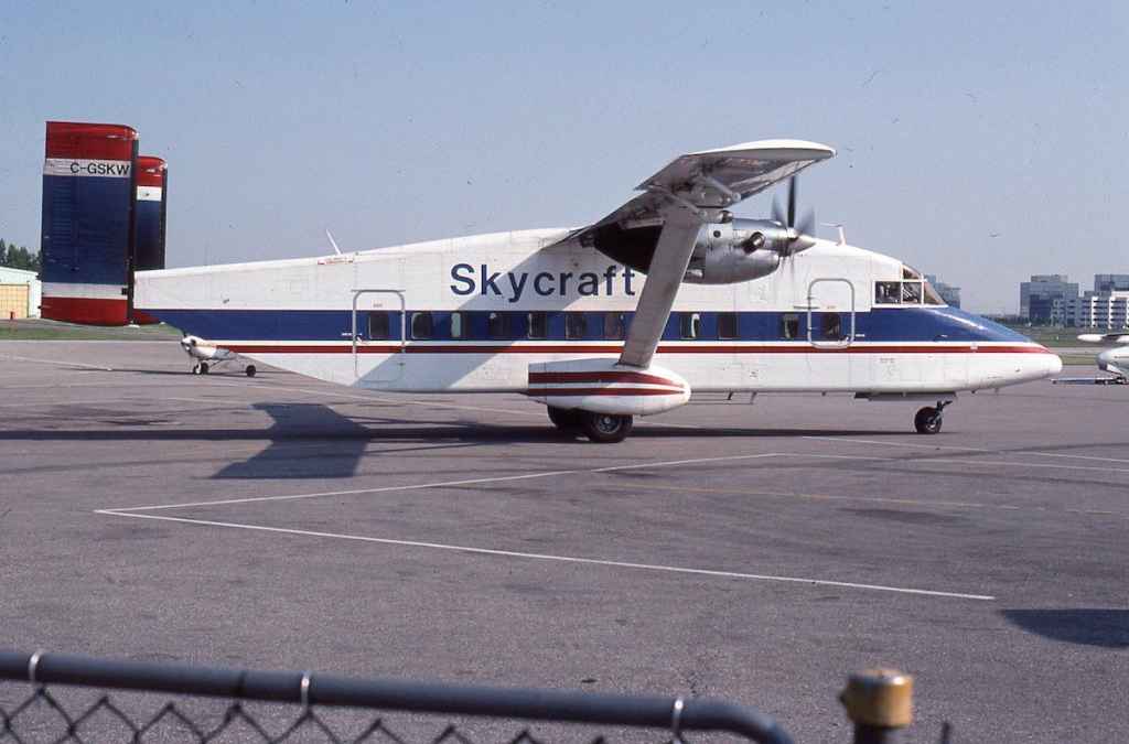 Skycraft SH330 C-GSKW JUNE 1991 (Photo by Dr. John Blatherwick)