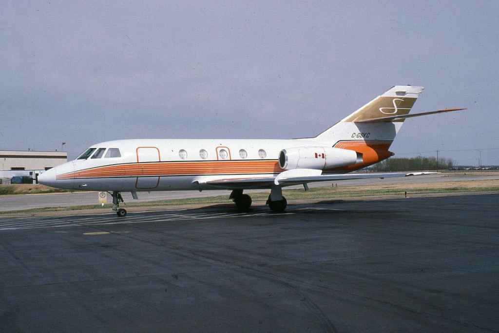 Skycraft Falcon jet C-GSKC May 1983 (Photo by Dr. John Blatherwick)