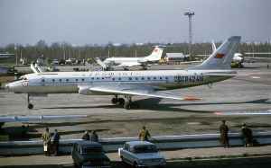 Aeroflot Tupolev Tu-104 CCCP-42416 Lenningrad Airport September 1974